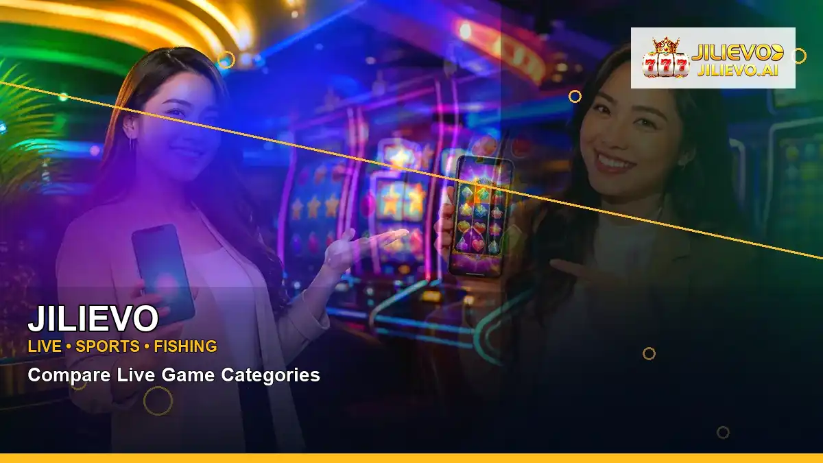 JILIEVO left close-up gold jackpot slot games highlighting mobile-friendly casino play