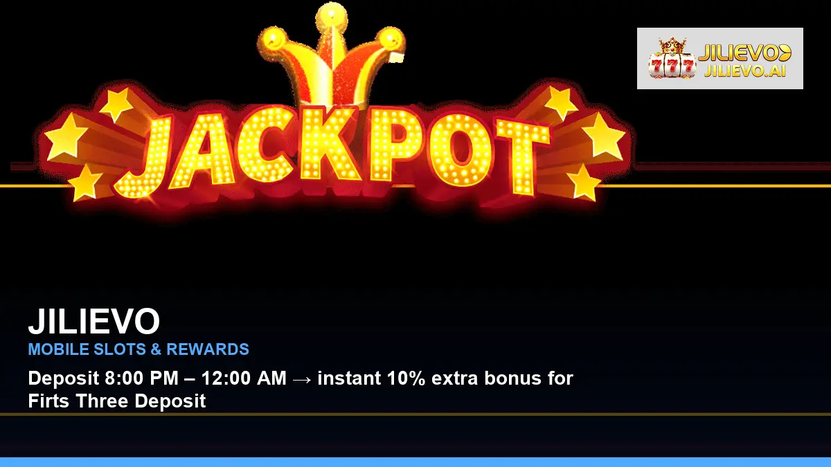 JILIEVO featured mobile casino slots for Philippine players